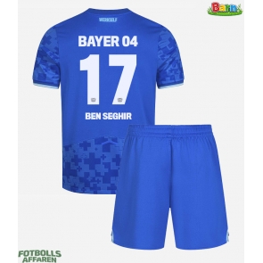 Bayer Leverkusen Eliesse Ben Seghir #17 Tredjeställ Barn 2025-26 Kortärmad (+ Korta byxor)